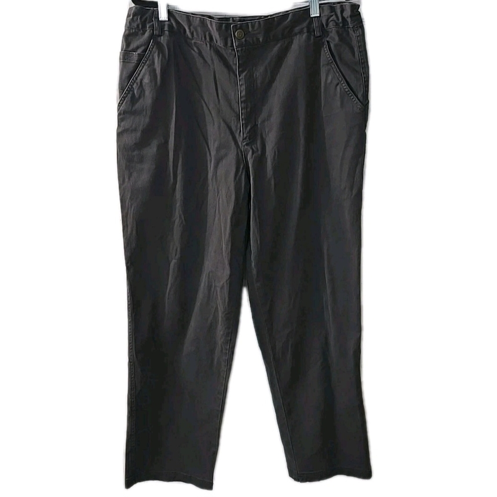 SCOTTeVEST TEC Cargo‎ Chino Gray Pants Men’s Size 36x32 Adjustable Waistband